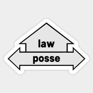 Arrows - Text Art - Law and Posse Sticker